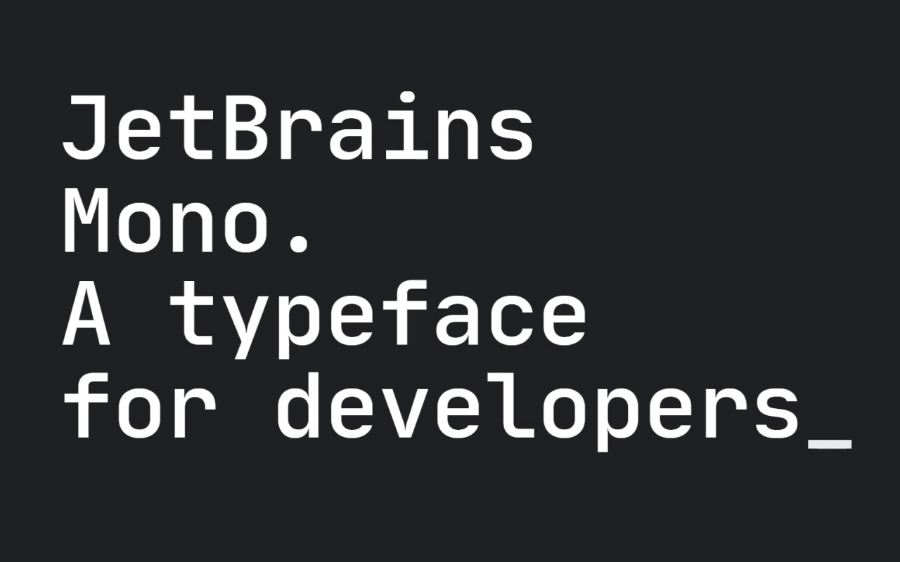 Jetbrains Mono A Free And Open Source Typeface For Developers Jetbrains Developer Tools For Professionals And Teams