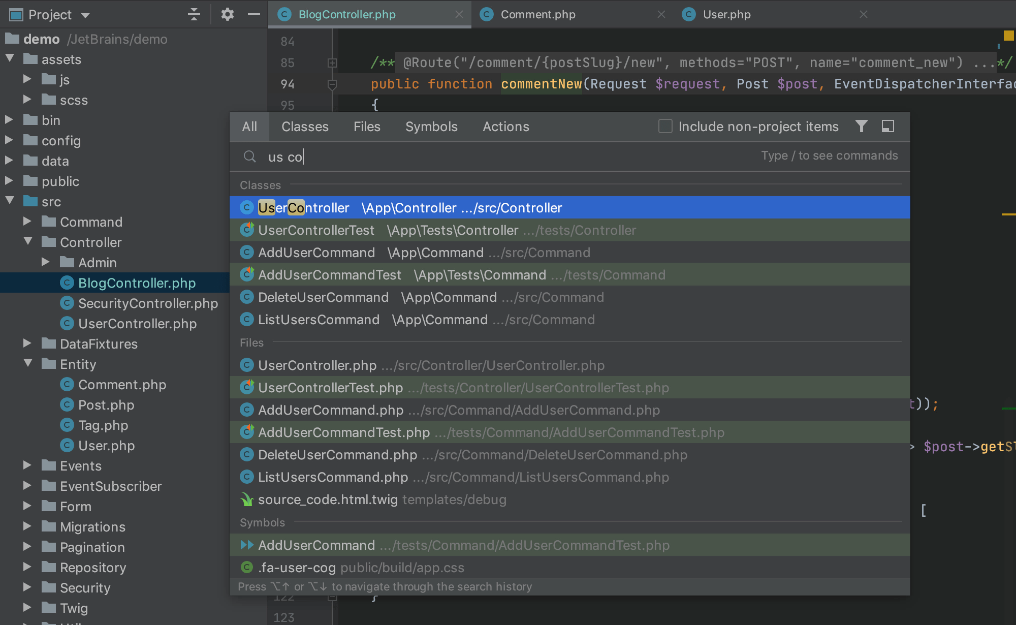 Phpstorm переиндексировать проект