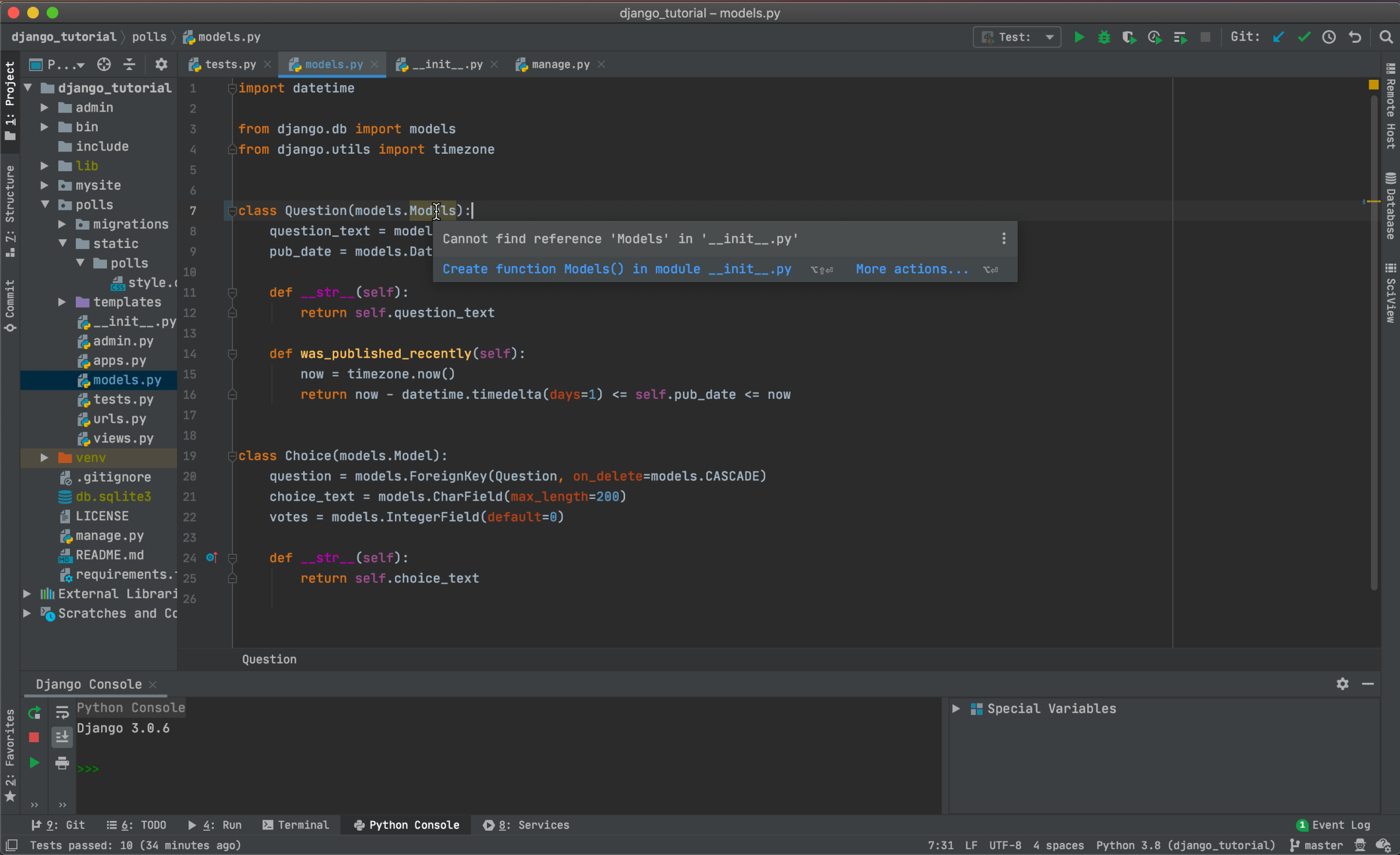 pycharm delete project