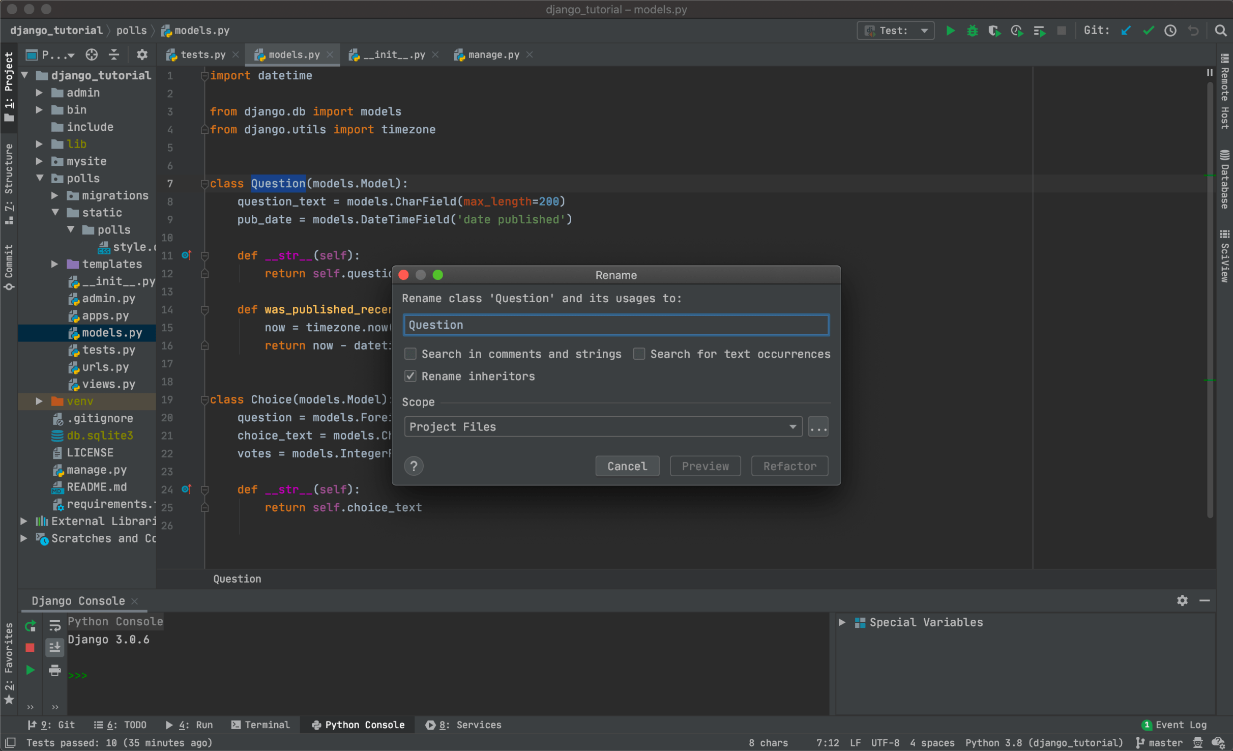 pycharm professional features