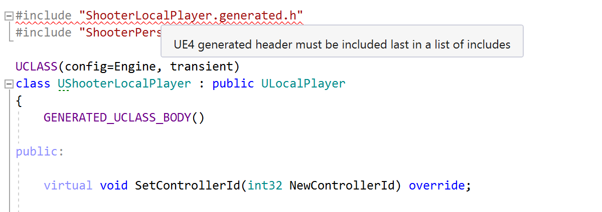 UE generated header checks