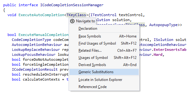 Go to Generic Substitutions