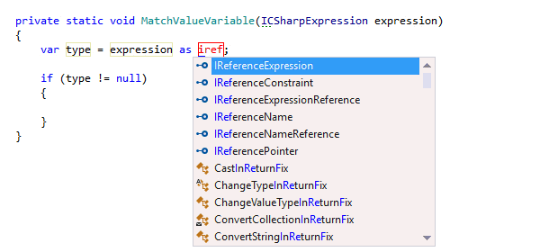 Plantillas personalizables de ReSharper en C#