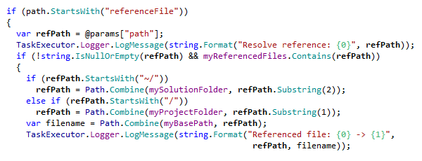 Syntaxhervorhebung in C#