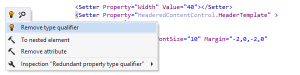 Behebung eines redundanten Typqualifizierers in XAML