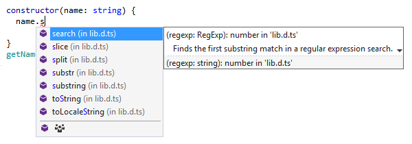 Finalización de código de ReSharper en TypeScript