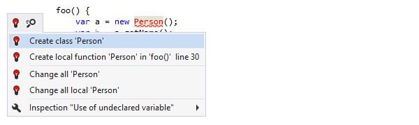 Gerar código a partir do uso em JavaScript/TypeScript