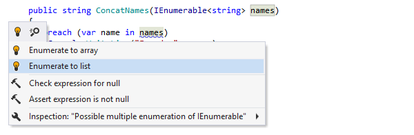 Correctifs rapides pour problèmes de code dans ReSharper