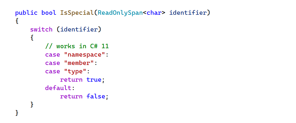 C# 11 機能の追加