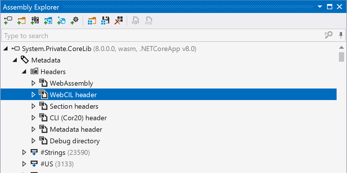 Support for WebCIL packaging format