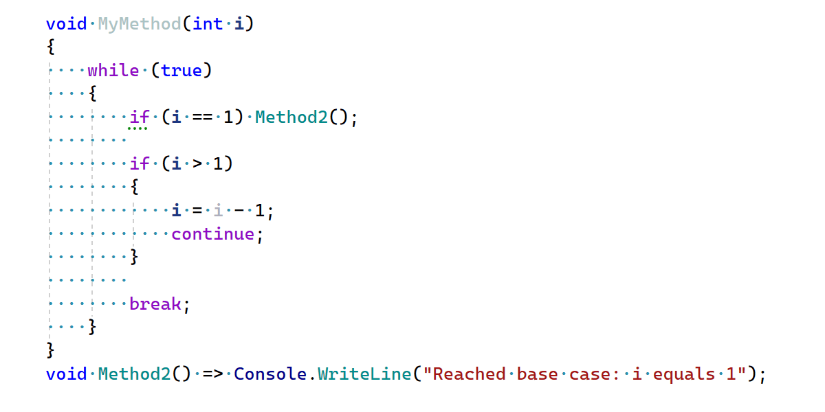 Configuração "Remove whitespace on blank lines"