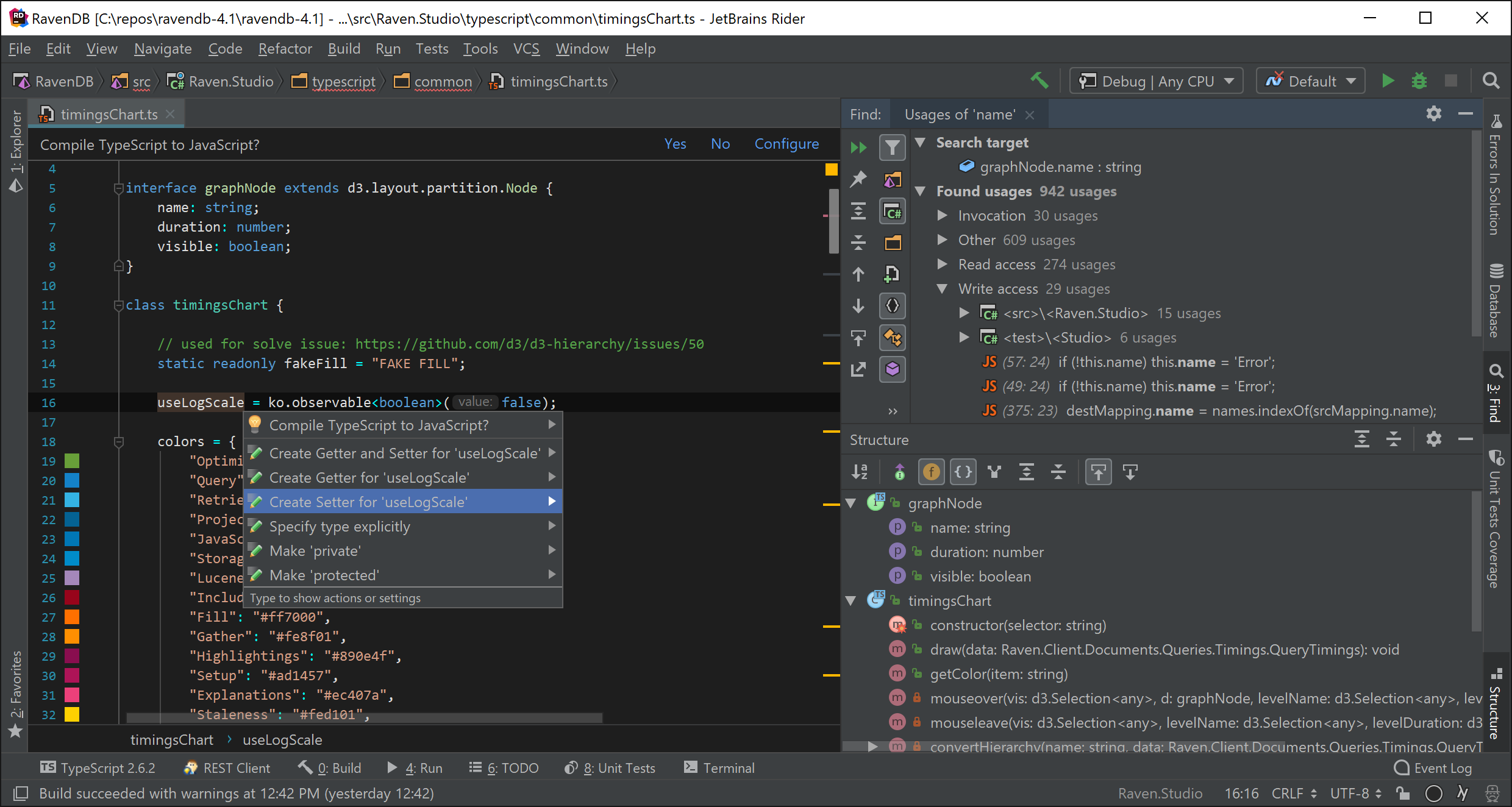 Asistencia al desarrollo web procedente de WebStorm