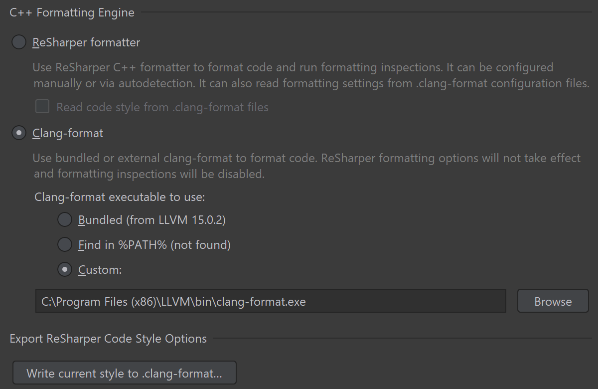 C++ formatting