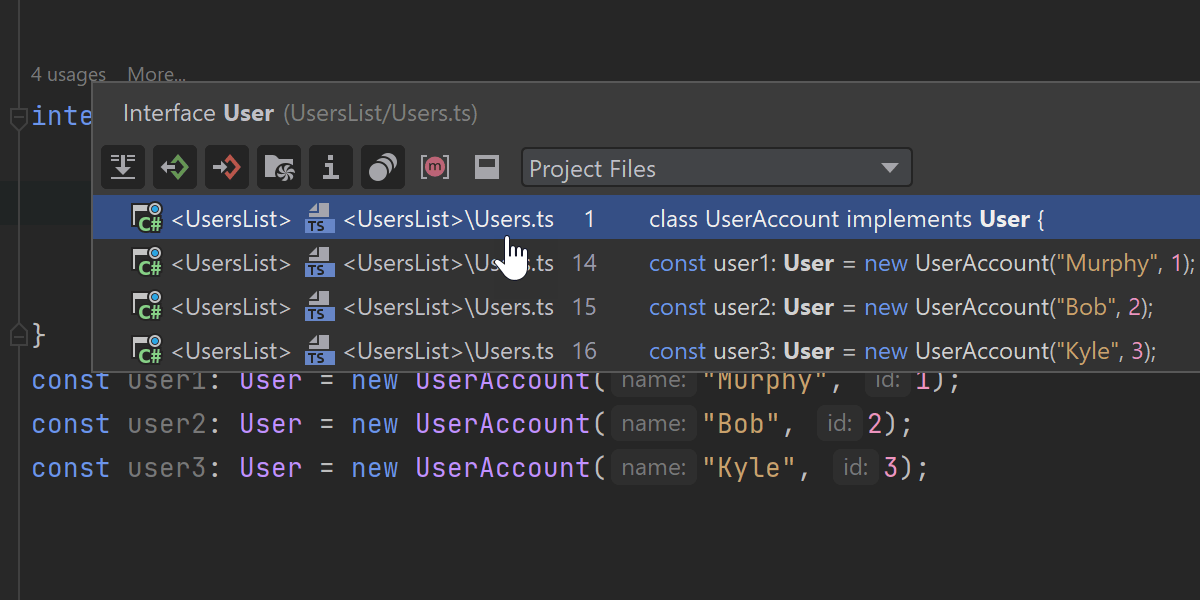 Code Vision für JavaScript und TypeScript