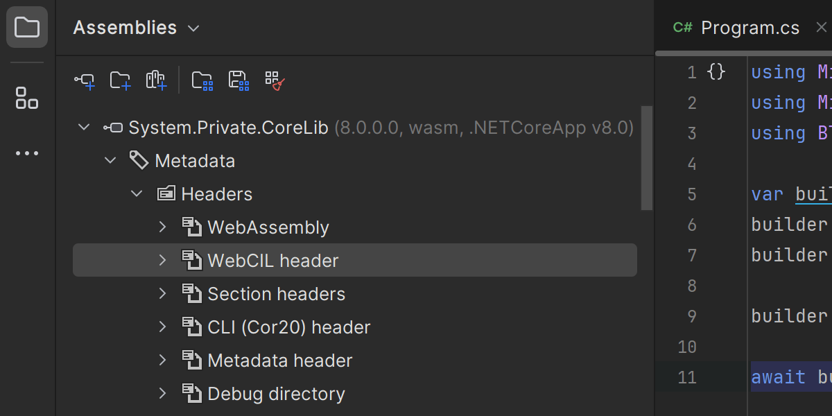 WebAssembly の WebCIL パッケージ形式のサポート