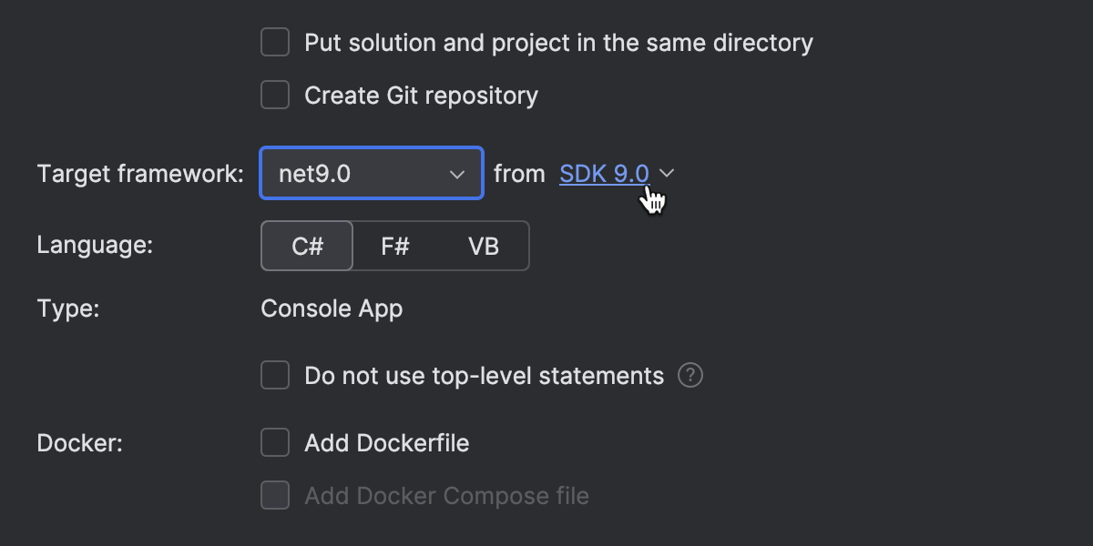 Monitoring tool window