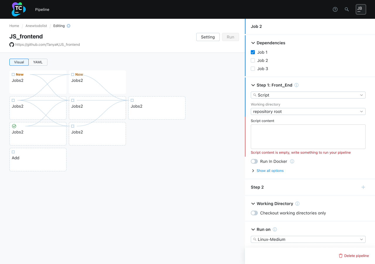 TeamCity Pipelines