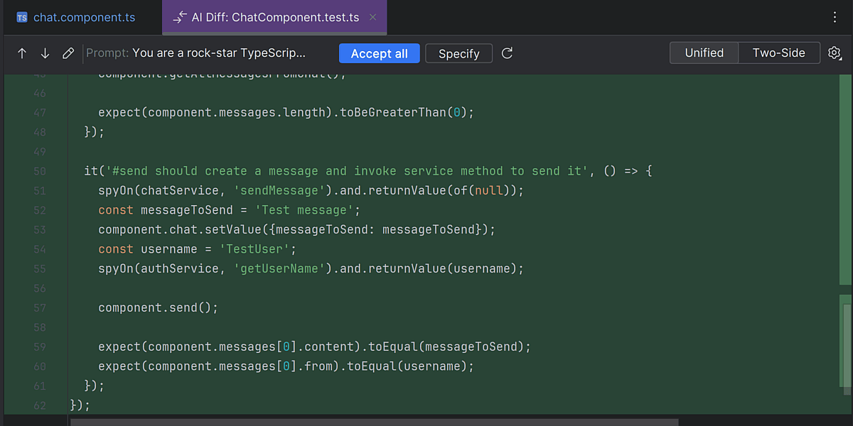 Test and documentation generation