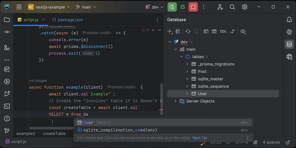 Compatibilidad con herramientas de bases de datos y SQL