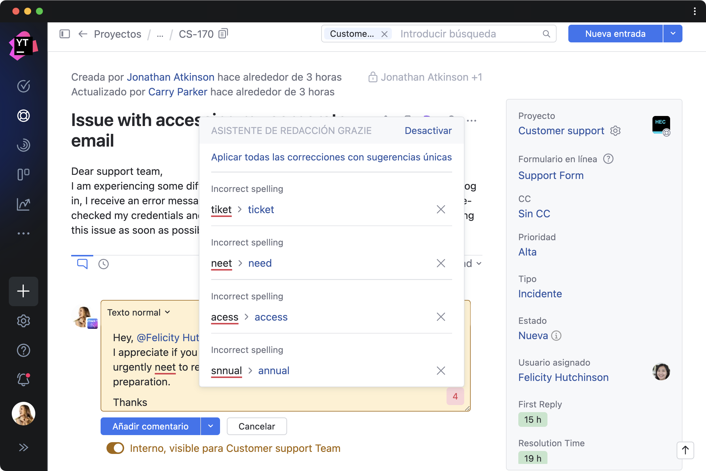 Utilice JetBrains Grazie para escribir aún más rápido