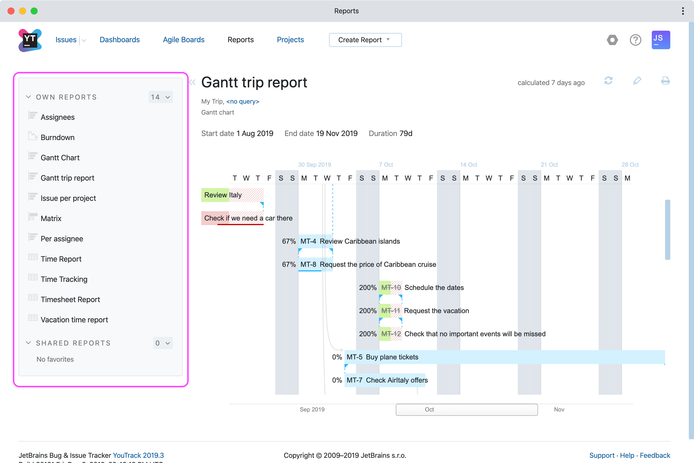 Improved Navigation for Reports